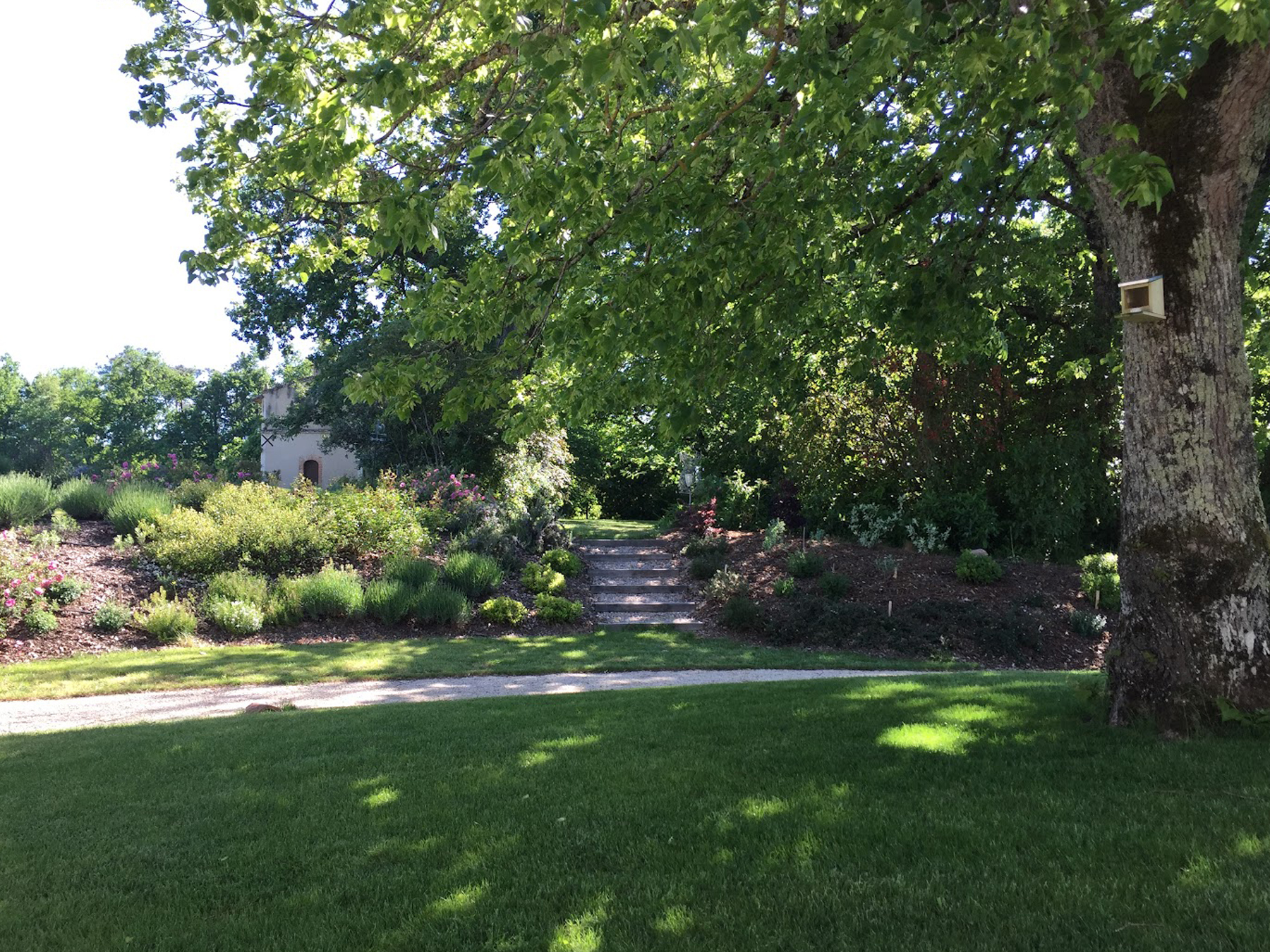 A charming country-house garden