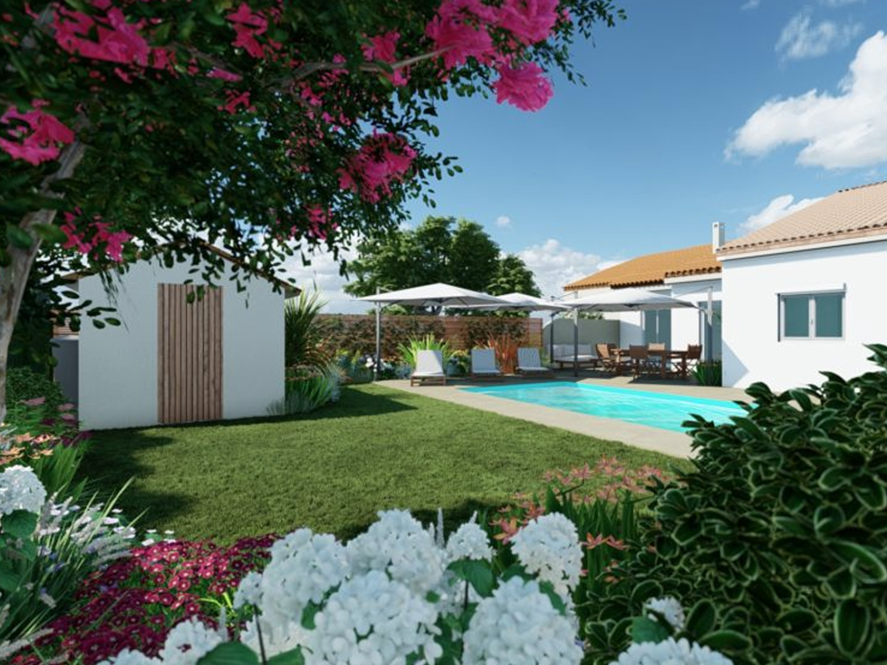 A garden for entertaining